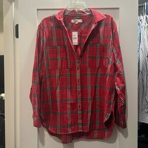 NWT Loft Flannel Shirt
